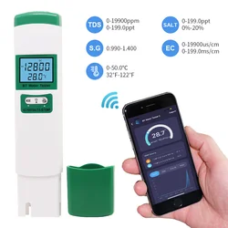 Bluetooth WIFI TDS EC zasolenie SG temperatura PPM miernik Tester jakości wody do wody pitnej akwariów basenowych