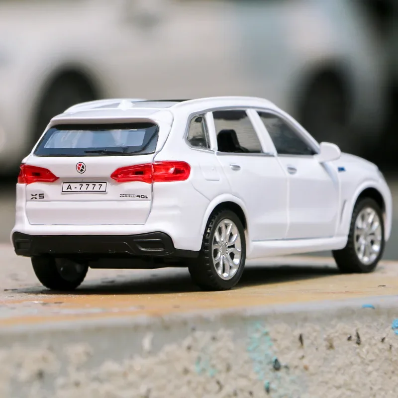 1:32 bmw x5 alta simulação diecast metal liga modelo carro som luz puxar para trás coleção crianças brinquedo presentes modelo em miniatura liga