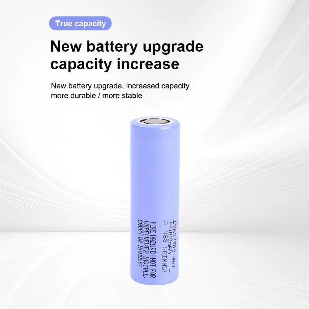 6PC Original INR21700-40T 4000MAh Li-ion battery cells Rechargeable Battery 18650 Ontlading for All Kinds Electronic Products