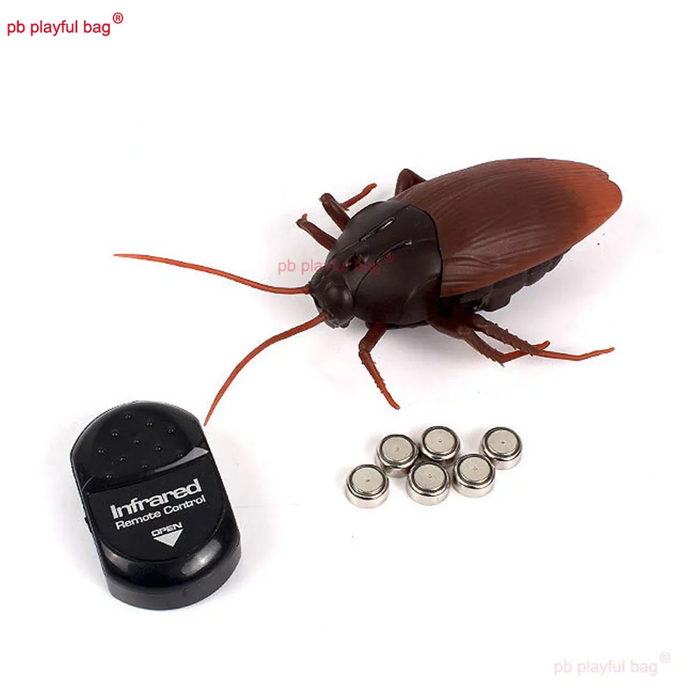Cafard télécommandé électrique pour enfants, animal de compagnie RC, simulation d'insecte, modèle de blague, méfait pour enfants, jouets cadeaux d'Halloween, VG189