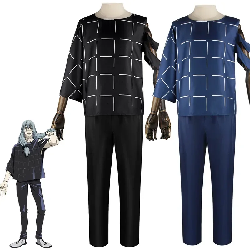 Anime Jujutsu Kaisen Mahito Cosplay Costume For Men Irregular Shirt Pants Mahito Uniform Suit Halloween Carnival Party Outfit