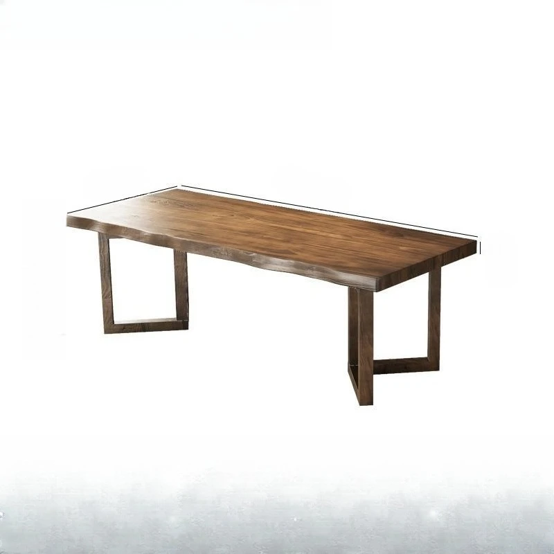 

New all-solid wood tea table and chair combination log color tea table integrated with a complete set of tea sets