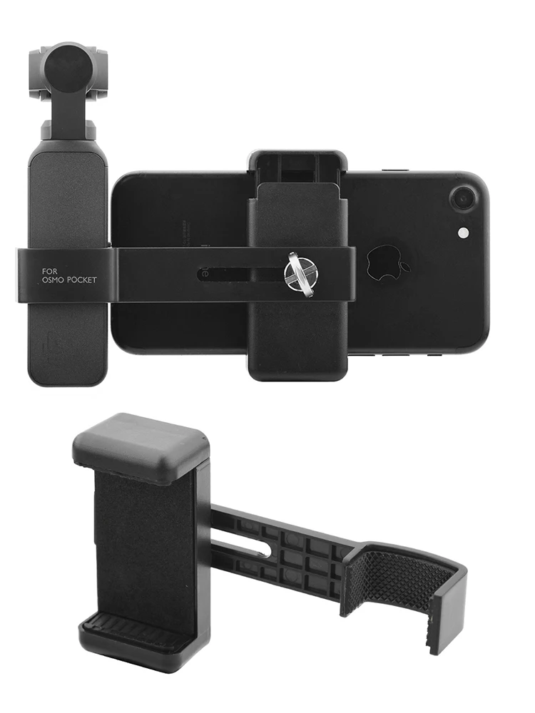 Soporte de montaje de teléfono para DJI OSMO Pocket/Pocket 2 Gimbal Camera, adaptador de conector de teléfono inteligente, soporte de Clip fijador,