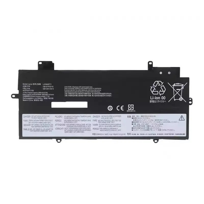 L20M4P71 L20C4P71 L20D4P71 L20L4P71 Laptop Battery for Lenovo ThinkPad X1 Carbon Gen 9 10 ThinkPad X1 Yoga Gen 6 7 15.44V 57Wh