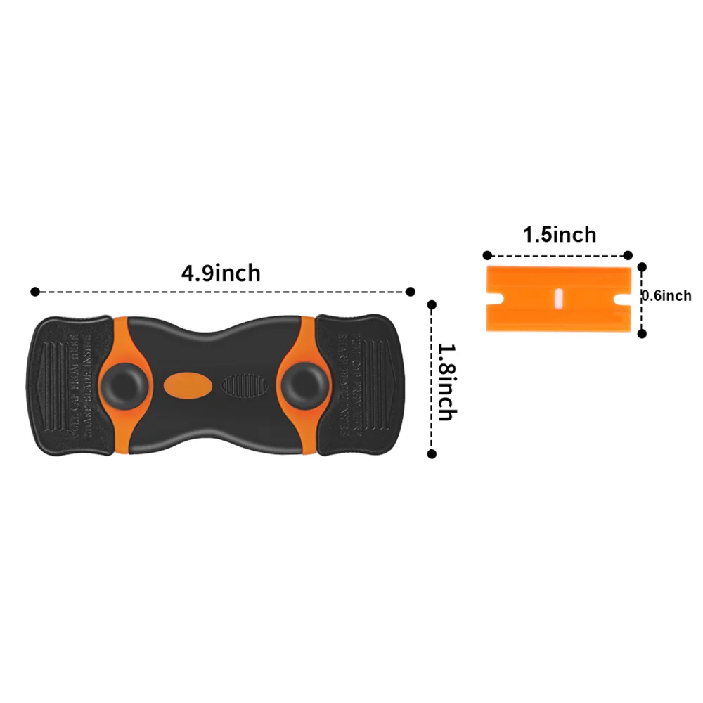 Plastic Scraper Set Plastic Blade 100/200 Pcs Sticker Cleaning Remover for Paint Decal Adhesive Label & Caulk Glass Scraper Car