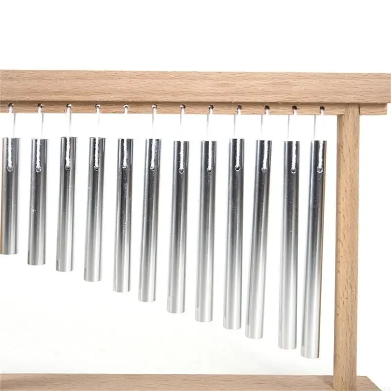 뮤지컬 나무 바람 차임 12 피치 발달 장난감 유아 청각 감도 훈련 학습 악기 장난감 15UB