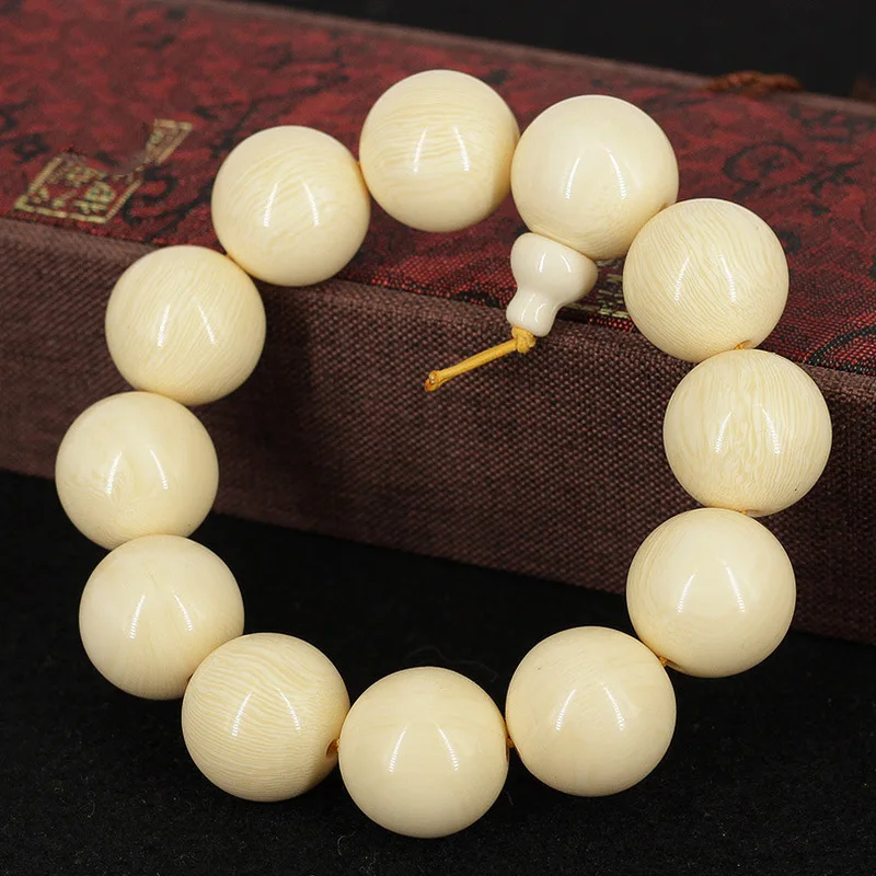Imitation Bead 20mm Bracelet, 108 Ivory Fruit Beads