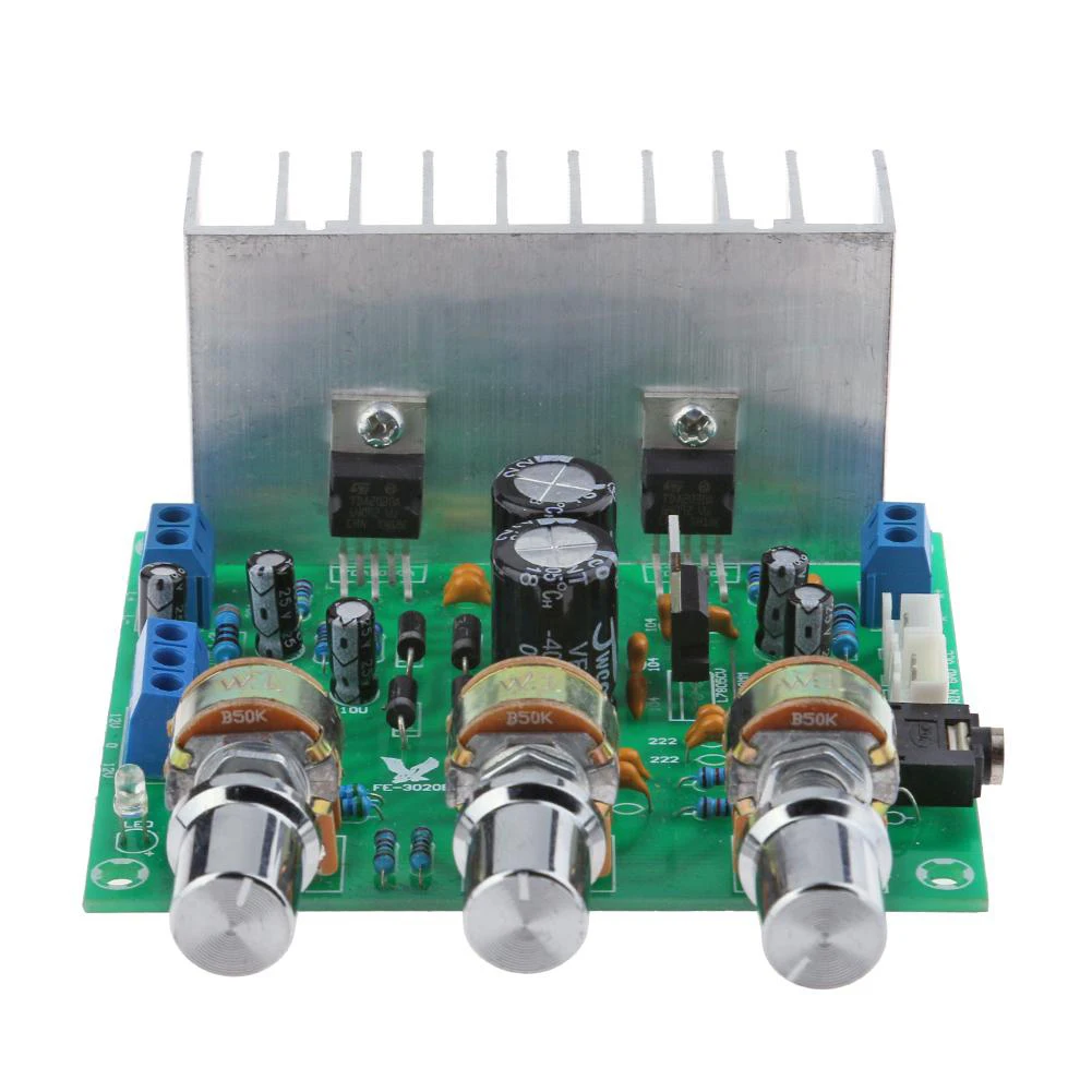 TDA2030 Audio DIY Power Amplifier Board AC Dual 12V 15W+15W Sound Amplifiers HiFi Stereo Audio Power Amplifier for LM1875