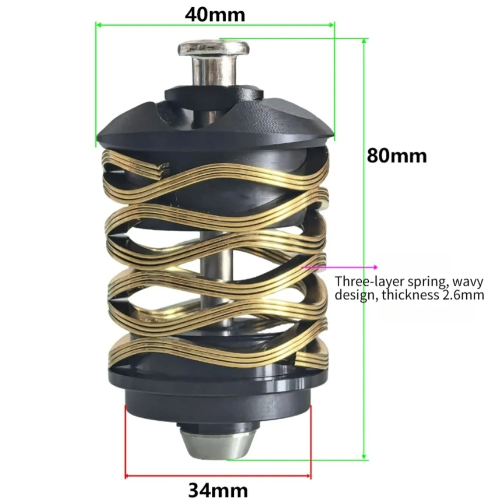 For brompton Neo For Folding Bike Specific Shock Absorber with Nylon Base and Stainless Steel Shaft for Stability