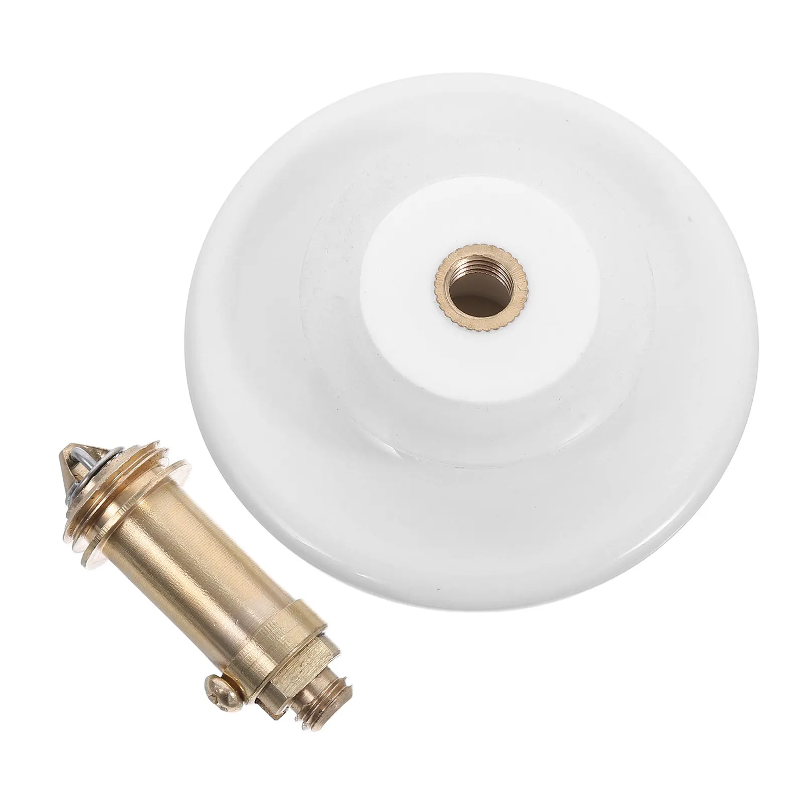 Pop-Up Sink Drain Stopper White Ceramic Top Copper Core 36-39Mm Basin Plug Anti-Clog Bathroom Drain Plug Click Clack Press Pop
