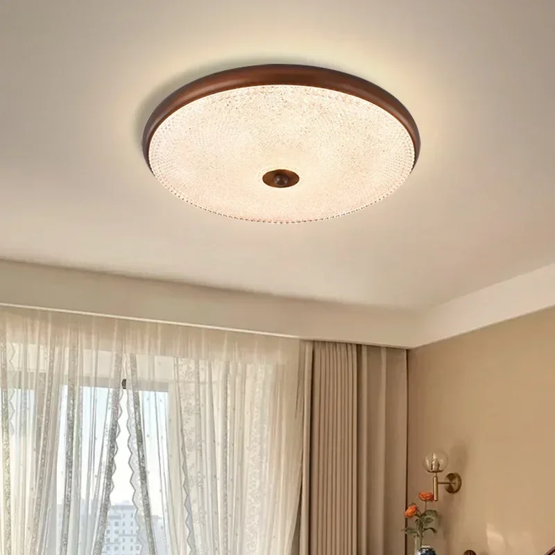 French Medieval Bedroom Ceiling Lights Full Spectrum Eye Protection Lamp Study Retro Warm Room Living Room Ceiling Light