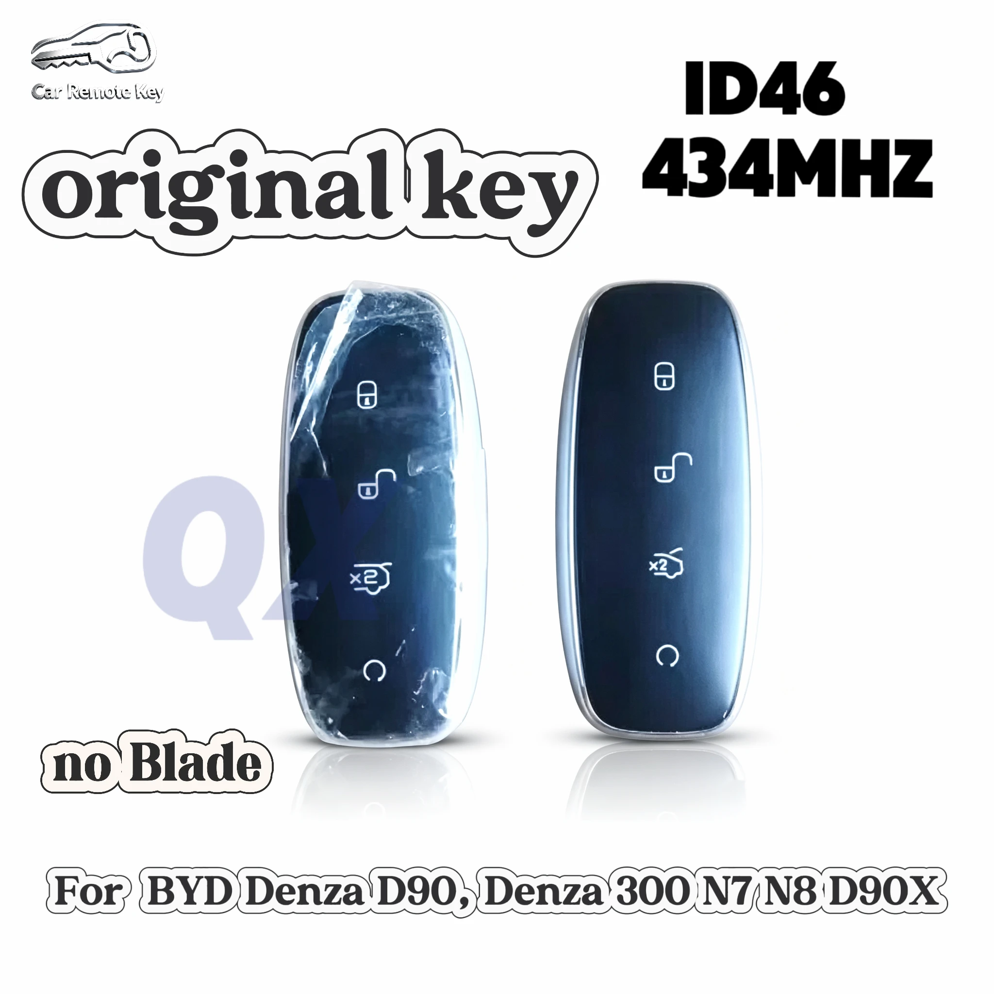 Original Smart Remote Key Fit For BYD Denza D90, Denza 300 N7 N8 D90X New Energy Vehicle，4/6 Buttons