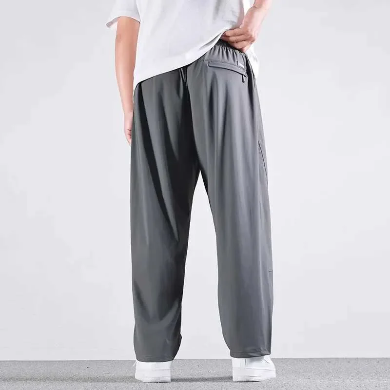 10XL Casual Pants Mens Straight Loose Trousers Men Clothing Elastic Waist Quick Dry Pants Summer Fashion Oversized Joggers Pants - Image 5