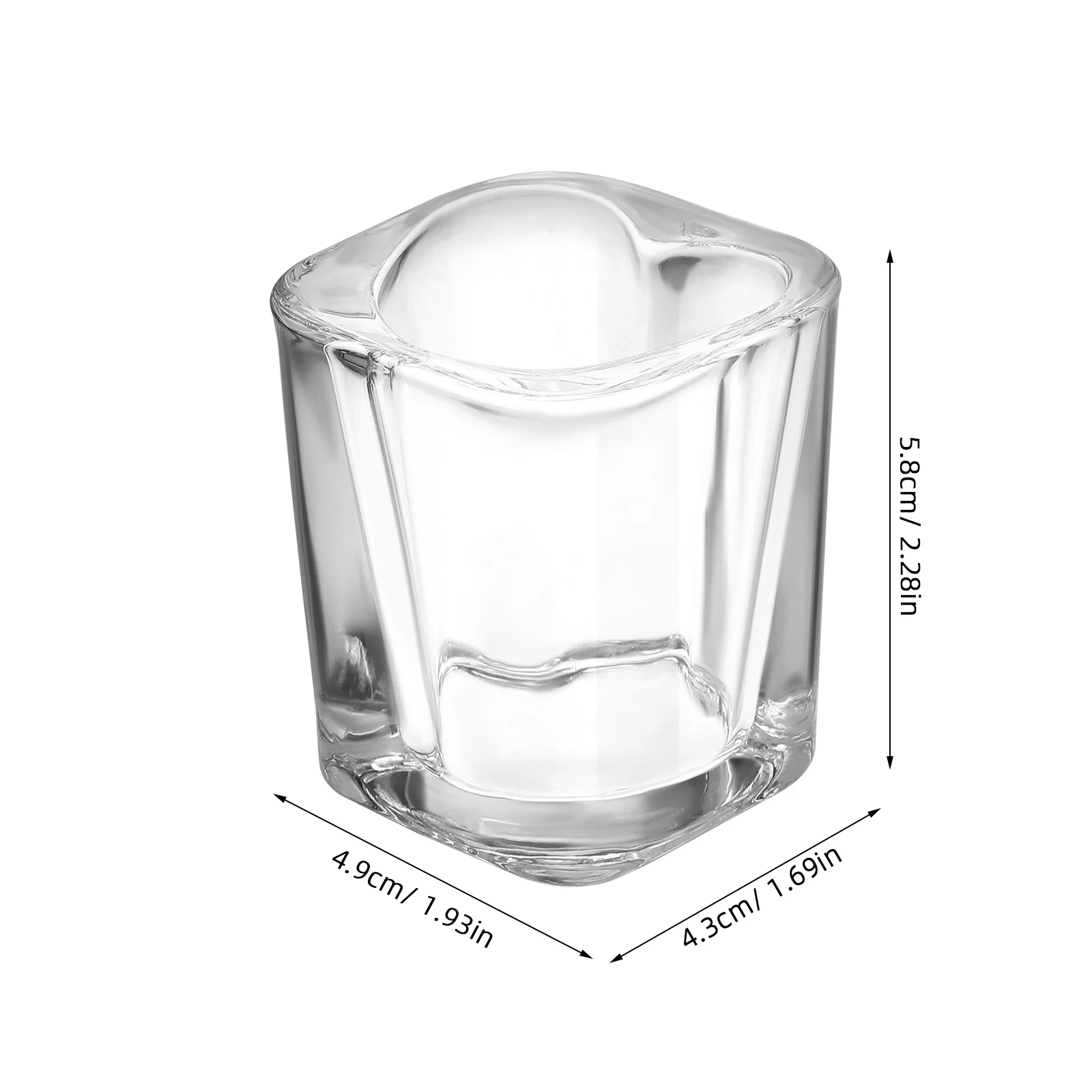 

6 шт., романтическая стеклянная кружка в форме сердца, утолщенные бокалы, 45 мл, устойчивая основа, вечерние бокалы для вина, аксессуары для барной тележки