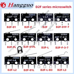 10PCS/Lot D2F Series Microswitch D2F-L L2 L3 01L L-D3 01FL-T D D2F-F-3-7 A1 Stroke Microswitch D2F-FLD3 D2F-5L