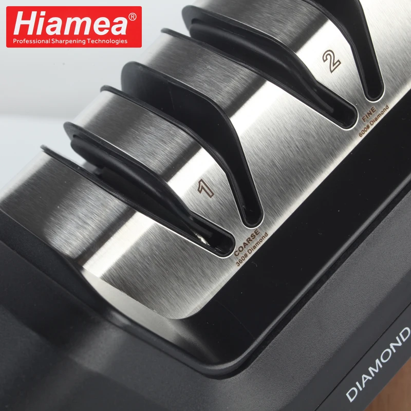 

Профессиональная электрическая точилка для ножей, алмазная шлифовка, керамическая полировка, три шестерни, безопасная заточка, система заточки для кухни
