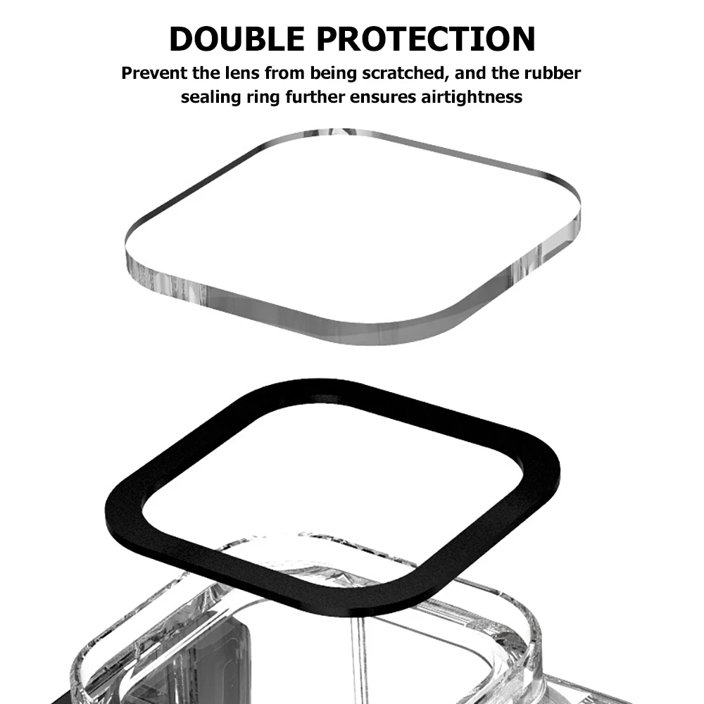 Wodoodporna obudowa do GoPro Hero 13 12 11 10 9 Black 60M, ochrona do nurkowania, odporna na upadki, powłoka ochronna zapobiegająca zarysowaniom — zdjęcie produktu 5