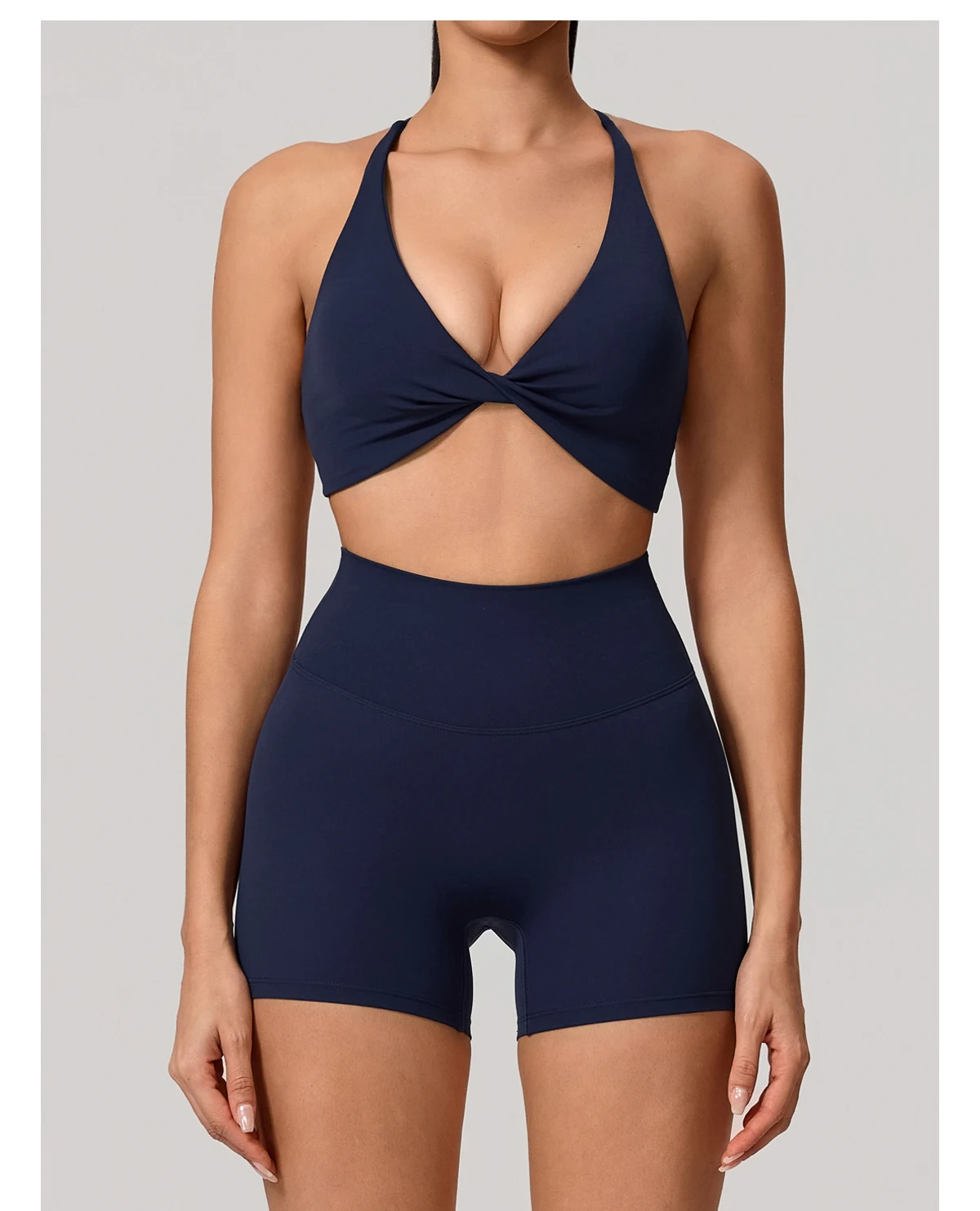 New Summer 2Pcs Women's Quick-Dry Sports Set V-Shaped Bra Female Sleeveless Yoga Outfit Gym Two-Piece Woman Sport Clothes