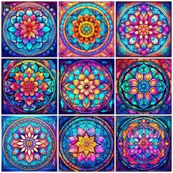 Huacan Diamond Painting Set Tai Chi Sunflower Full Square Round Mosaic ricamo Yin Yang Landscape Home Decor