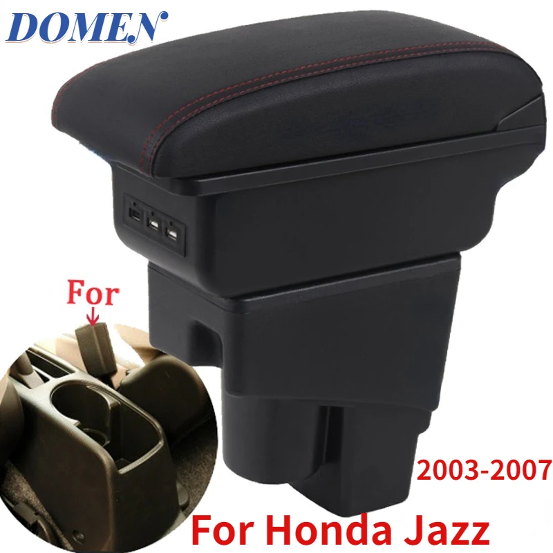 

For Honda Jazz Armrest box For Honda Fit Jazz 1 Car Armrest 2003-2007 Arm Storage box car accessories 2003 2004 2005 2006 2007