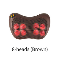 Upgraded Massage Pillow Car & Home Use Infrared Pain Relief 3 Speed Electric Massage Pillow Back Waist Heat Cervical Massager