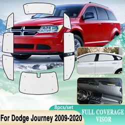 For Fiat Freemont Accessories Dodge Journey JC JCUV 2009~2020 Car Windshield Sunshades Sun UV Protection Visor Side Window 2018