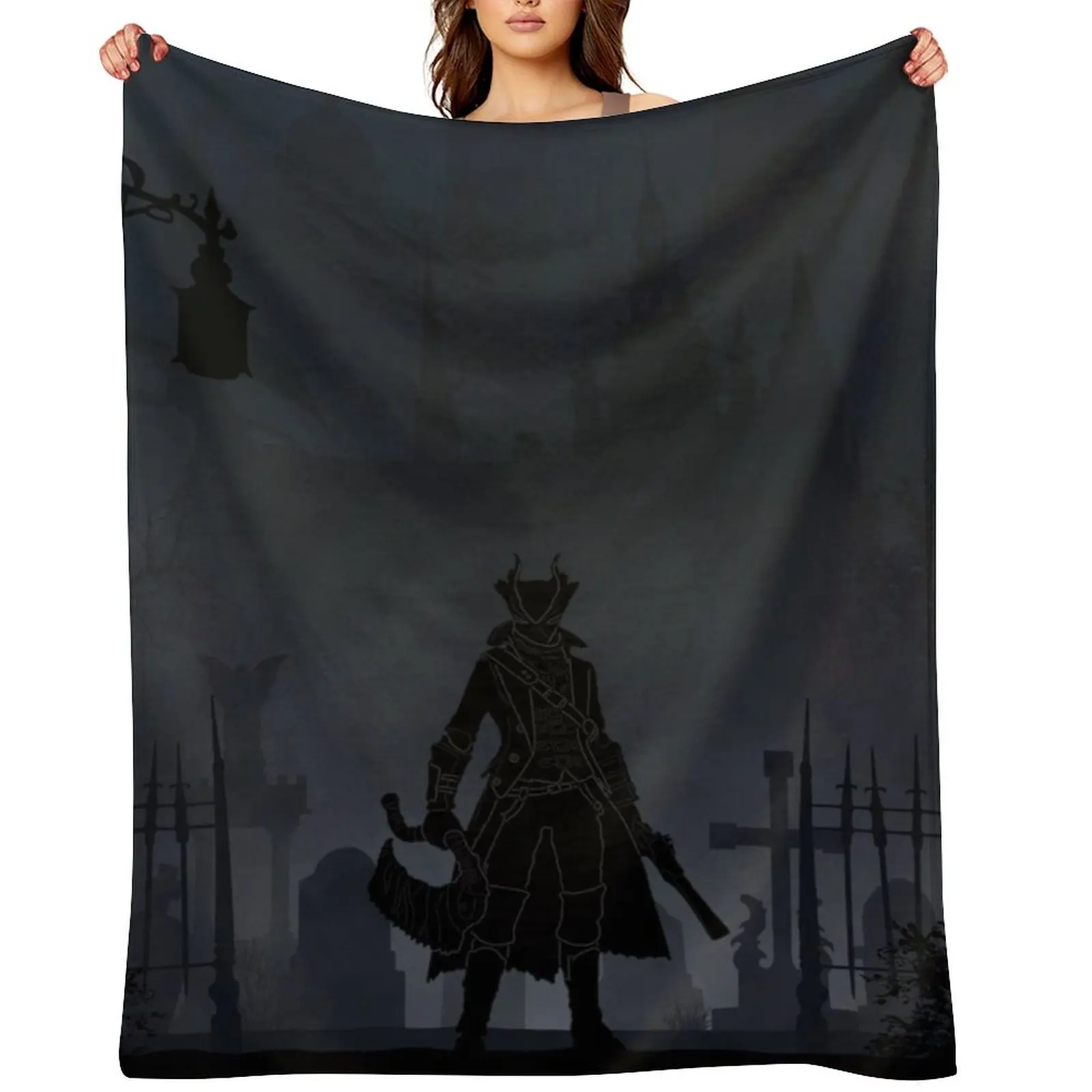 

Warriors Landscapes - Bloodborne Throw Blanket Thins For Sofa Thin Cute Plaid Furrys Blankets