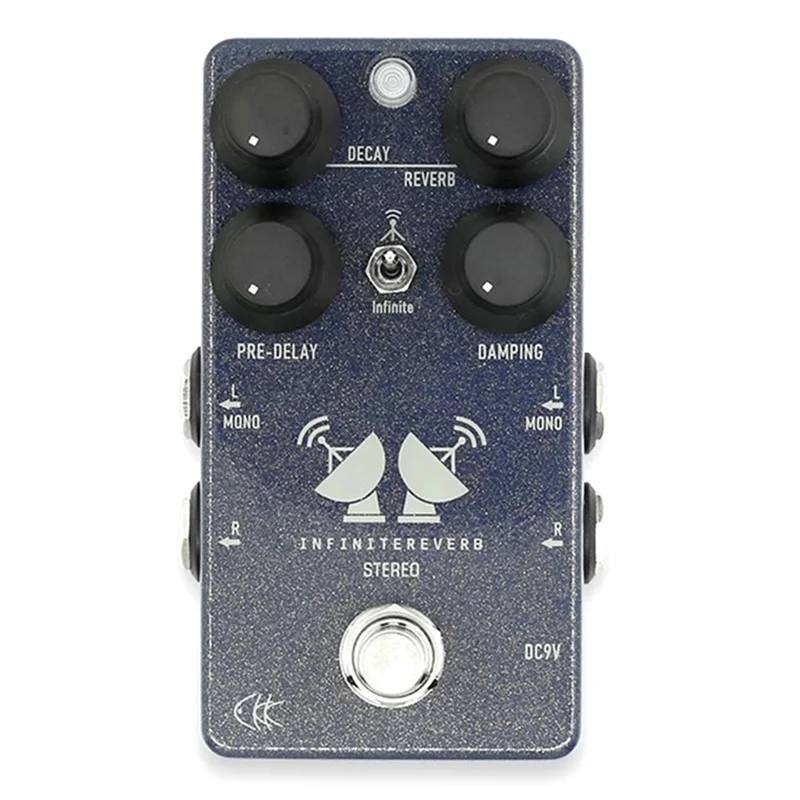 Pedal de efecto overdrive/distorsión de bajo y guitarra estéreo con clase con canal de preamplificador de puerta de ruido