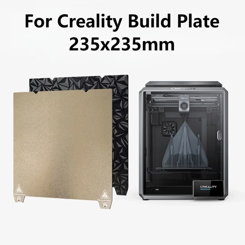 

For Creality K1 Build Plate Texture Spring Steel Sheet 235X235mm For Ender 3 V3 Se PEO PET PEY PEI Sheets 3D Printer Heated Bed