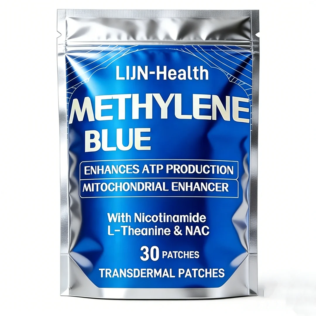 30 Patches Methylene Blue Transdermal Patches With NAC, Vitamin B3 & L-Theanine, Brain & Mitochondrial Support