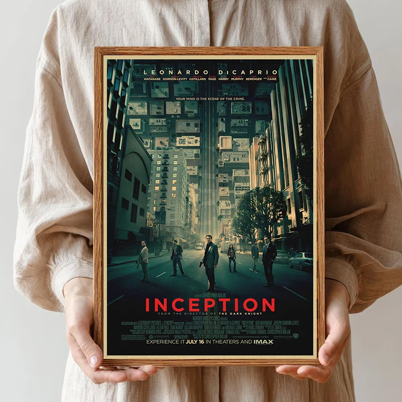 Vintage Poster Inception classic movie poster retro kraft paper drawing core retro poster