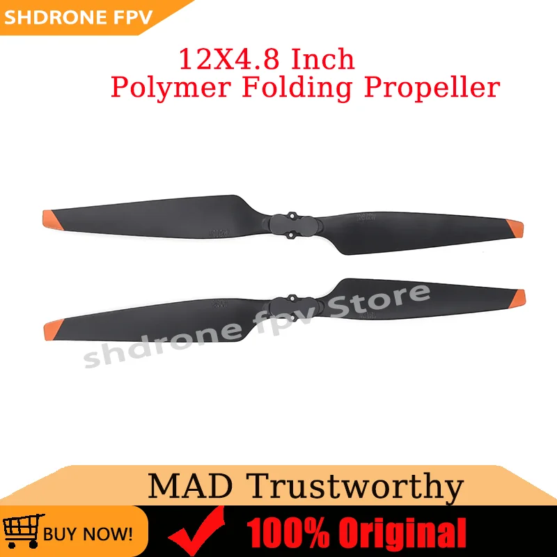 Havoc 12x4.8 Inch Polymer Folding Propeller CW CCW Drones Props Ultralight and Solid for RC Airplane Fixed-Wing Drones