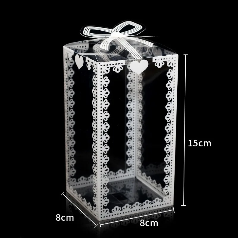 Transparent PVC Packing Gift Boxes 20pcs