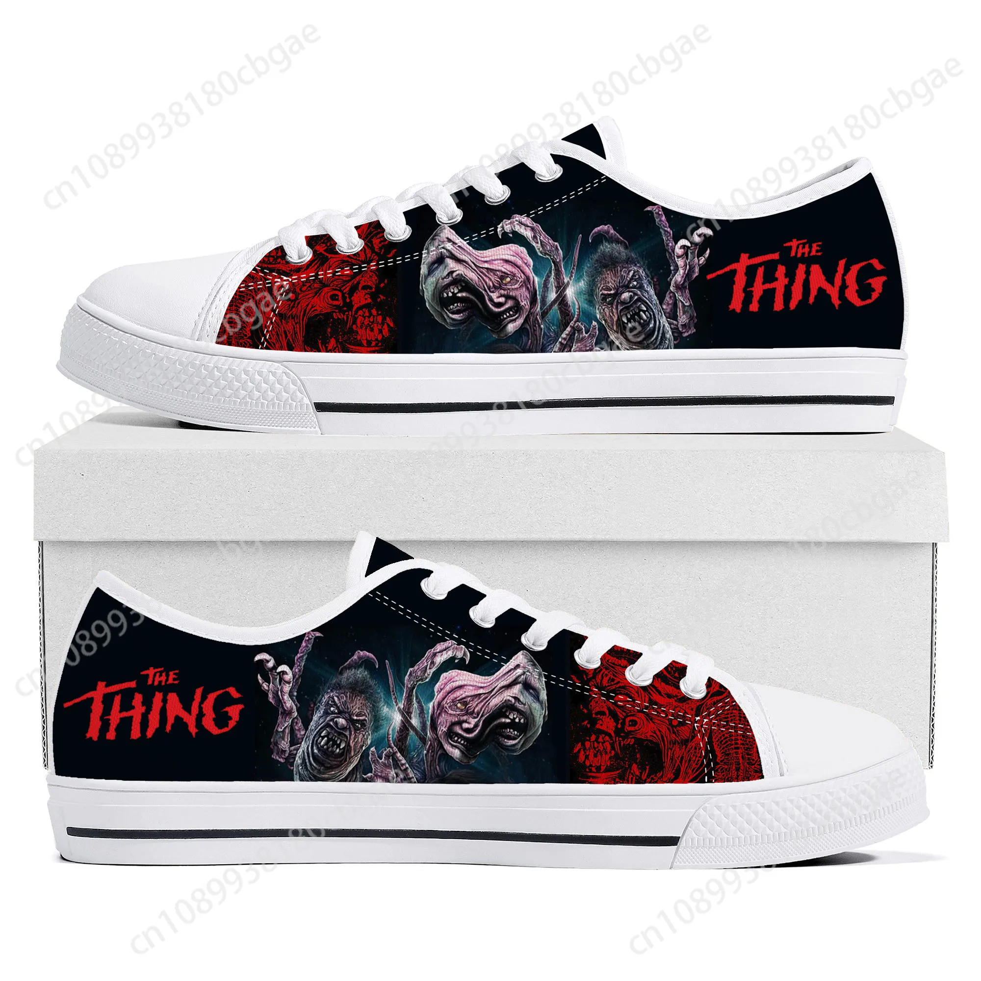 

The Thing movie shoes Low Top Sneakers Mens Womens Teenager High Quality Canvas Sneaker couple Casual Shoes Customize DIY Shoe