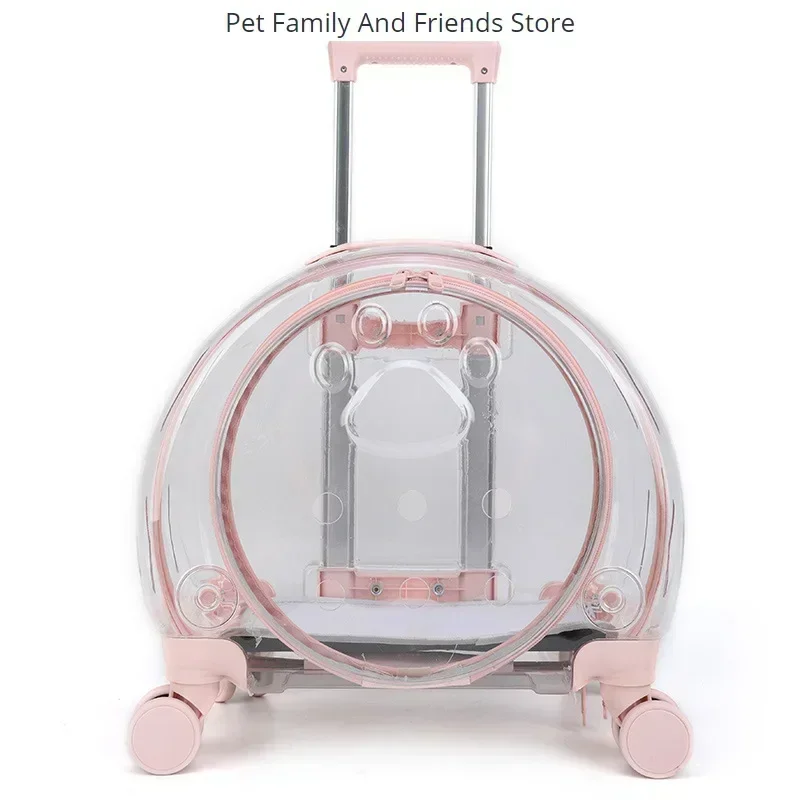 Portable Shoulder Pet Luggage Case, Transparent, Simple Space Capsule, Dog Suitcase, Small, New