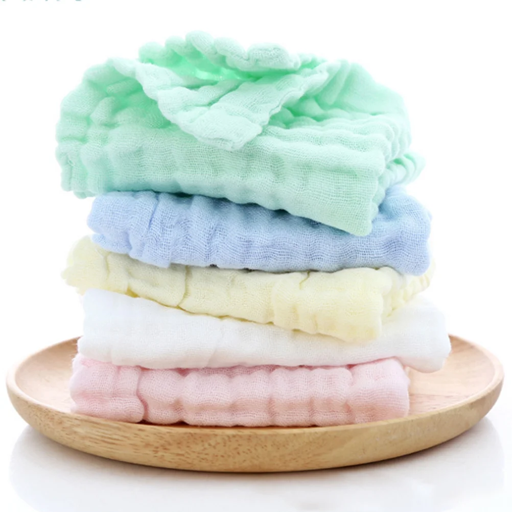 

6Pcs Baby Cotton Saliva Towels Gauze Kerchief Absorbent Drool Bibs for Boys Girls Baby Bibs Cotton Saliva Towels