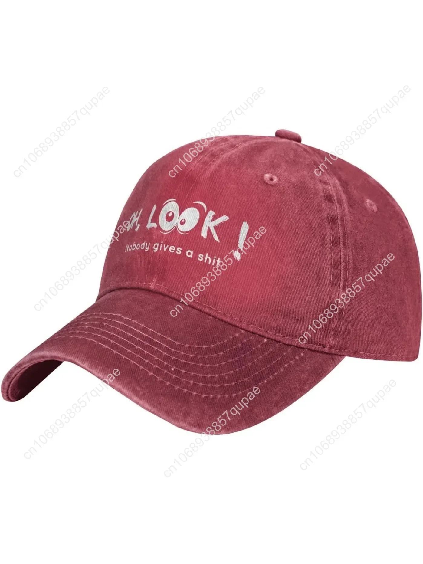 

Funny Oh Look! Nobody Gives A Shit Classic Washed Casquette Baseball Cap Unisex Truck Hat