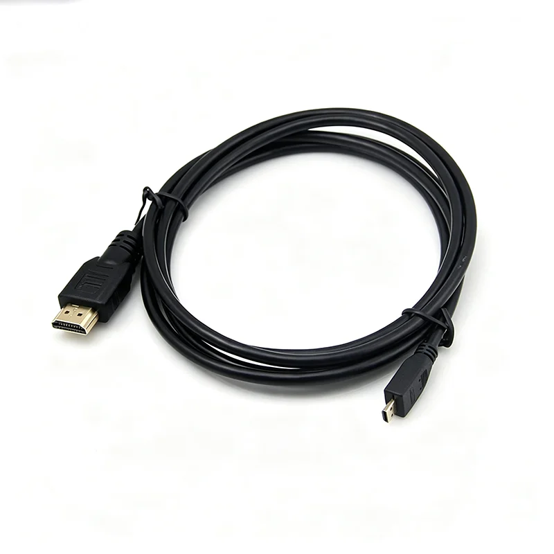 Micro HDMI Male to HDMI Male Cable, HDMI1.4 High‑Definition Video Cord for Camera Tablet Laptop to TV Monitor Projector