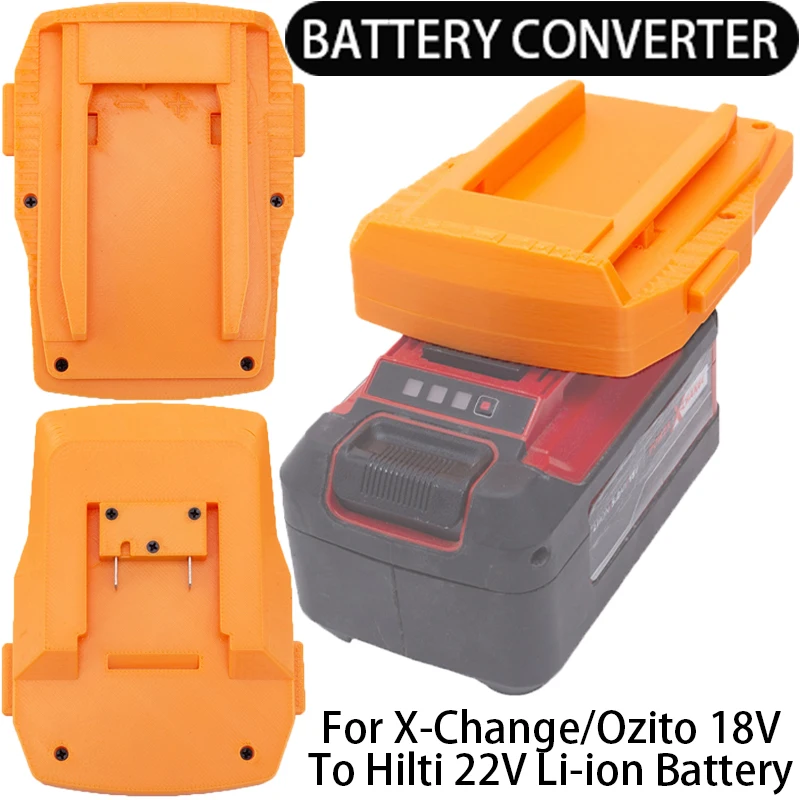 Battery Adapter for Hilti 22V B22 Li-Ion Tools to Einhell/X-Change/OZITO 18V Li-Ion Battery Converter Power Tool Accessories