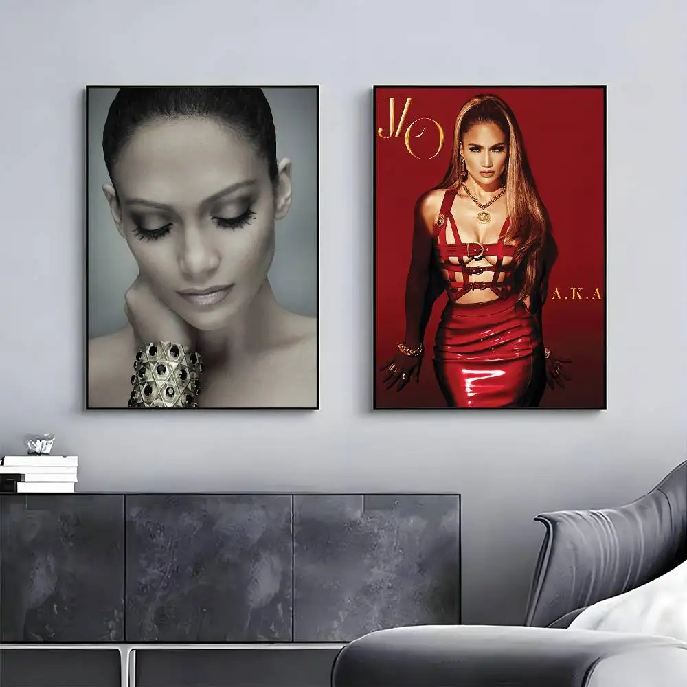 جينيفر جلو لوبيز المغني ملصق معرض يطبع ذاتية اللصق ديكور المنزل الديكور صور مطبوعة للحوائط غرفة المعيشة ملصق #3