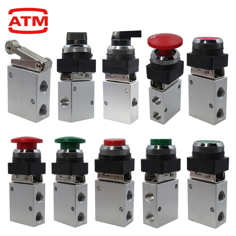 Pneumatic JM Mechanical Valve Two Position Three-way JM-05 JM-06 Reversing Valve Self-Locking JM-06A JM-07 Manual Control Valve