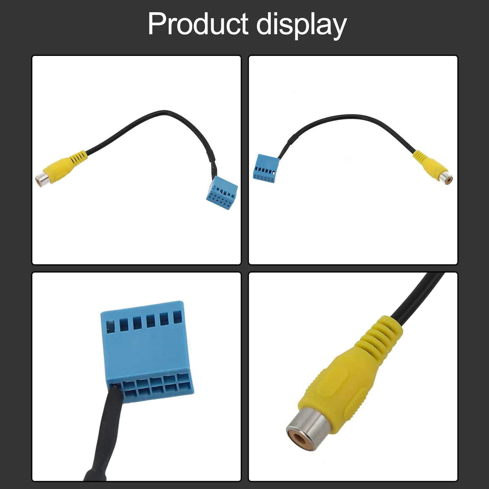 Adattatore per cavo RVC per telecamera per retromarcia per retromarcia per auto per Golf per Passat B6 per connettore per cavo telecamera di Backup Touran MIB RCD330G