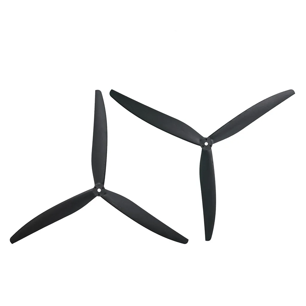 1 pair GEMFAN/Qianfeng 1309 glass fiber nylon black three-leaf propeller, suitable for crossing machine 13-inch propeller