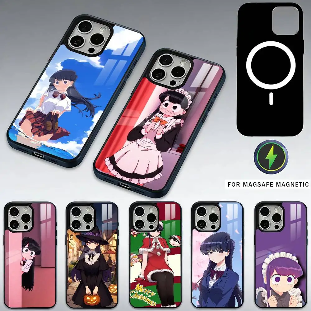 

K-Komi C-Cannot Communicate Phone Case For iPhone17,16,15,14,13,12,11 Plus,Pro Max Magnetic For Magsafe Wireless Charging