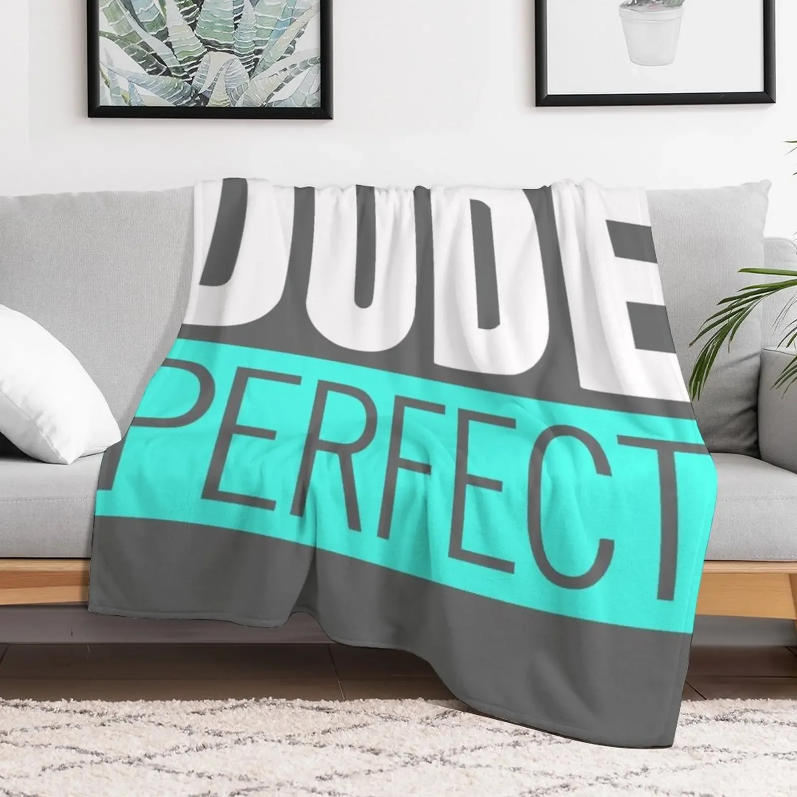 Dud. Perfect (Official Design - Dark Grey) - Useless Madala Throw Blanket Wrinkle Resistant Lightweight Blanket