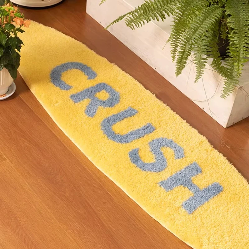 Fashion Trend Living Room Sofa  Blanket Simple Letter Carpet Bedroom Bedside  Large Floor Mat Foot Mat Home Room Mat