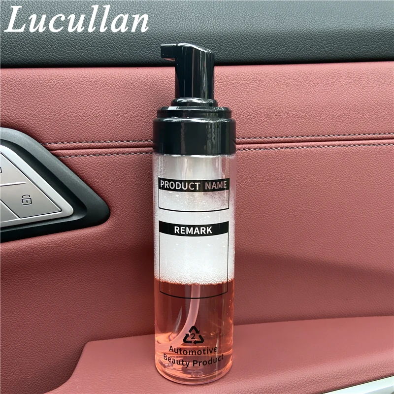 Lucullan Car Wash Shampoo Container Dilution Refill Bottles 200ML Press Head Portable PET Dispenser Bottle