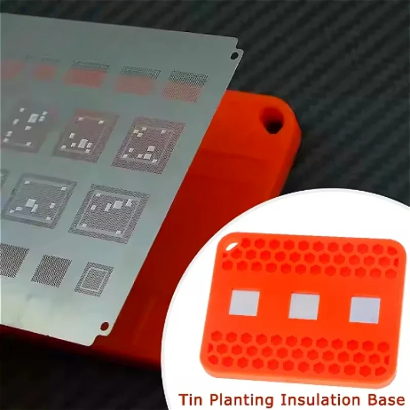 BGA Stencil kit for iphone 7-16 Pro Max CPU NAND WIFI Baseband NFC chip reballing stencil Magnetic tin planting platform image 6