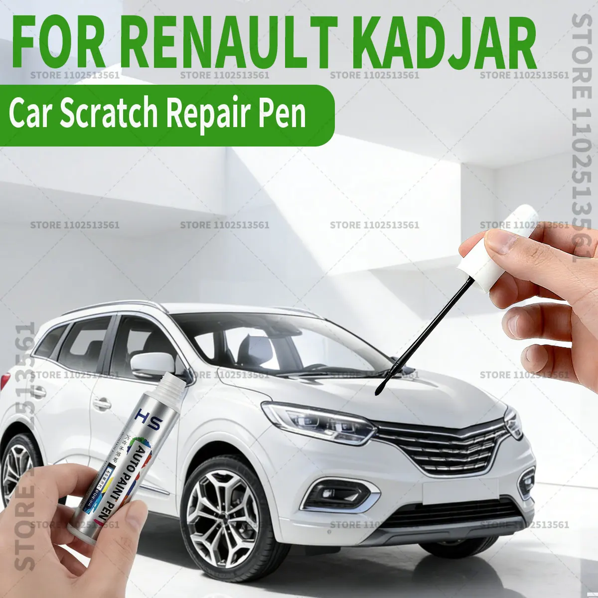 

Ручка-корректор для ремонта автомобильной краски Renault Kadjar, аксессуары для устранения царапин, цвета: белый QYA, синий RPR, RQH, черный GNE, красный NNP, коричневый, серый KPN