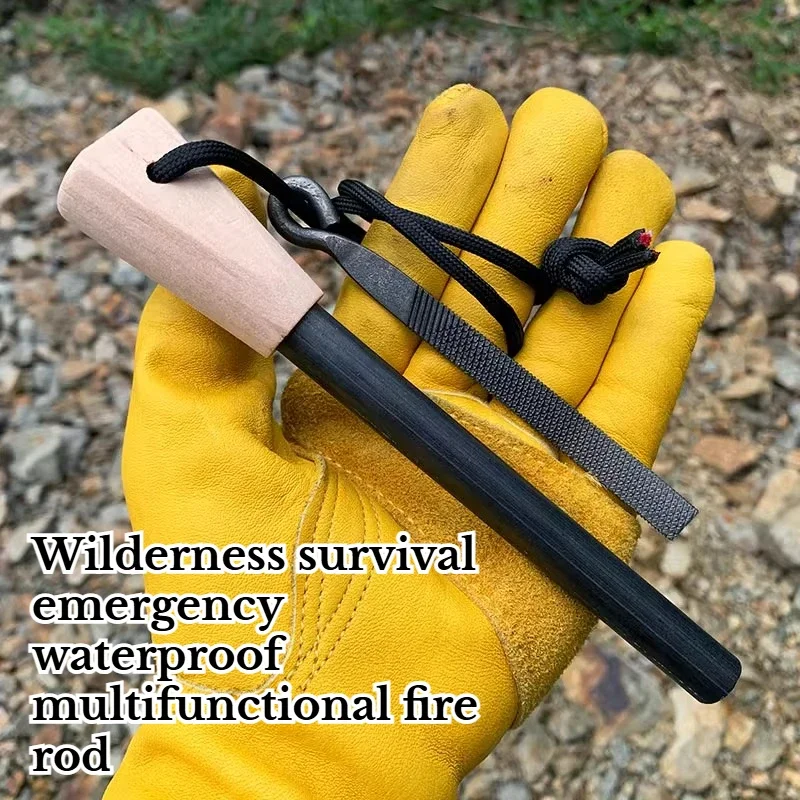 Outdoor Waterproof Emergency Fire Rod Convenient Camping Survival Fire Source Wilderness Survival EDC Equipment